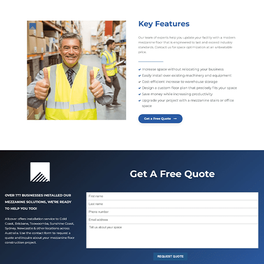 Landing Page Copywriting Sample