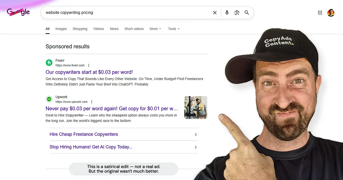 The Truth About Website Copywriting Pricing in 2026 (Not the Upwork Version)
