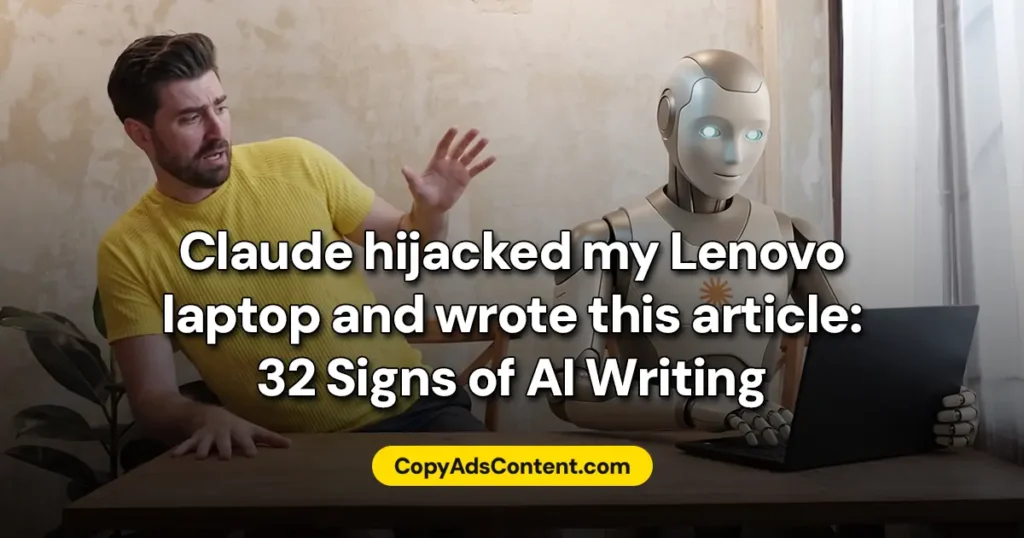 Claude wrote 32 signs of ai writing