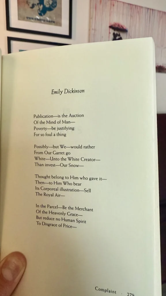 Jef's photo of a pre-AI book full of em dashes, captioned: "Did this 1960 author use ChatGPT? Clearly. Look at all those em dashes.