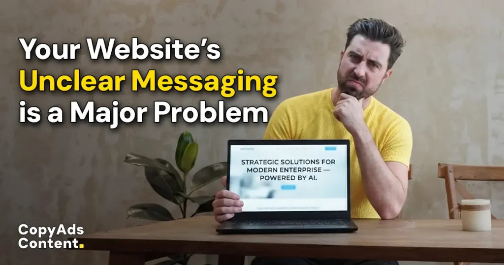 Unclear Website Messaging Is a Positioning Problem, Not a Copywriting Problem